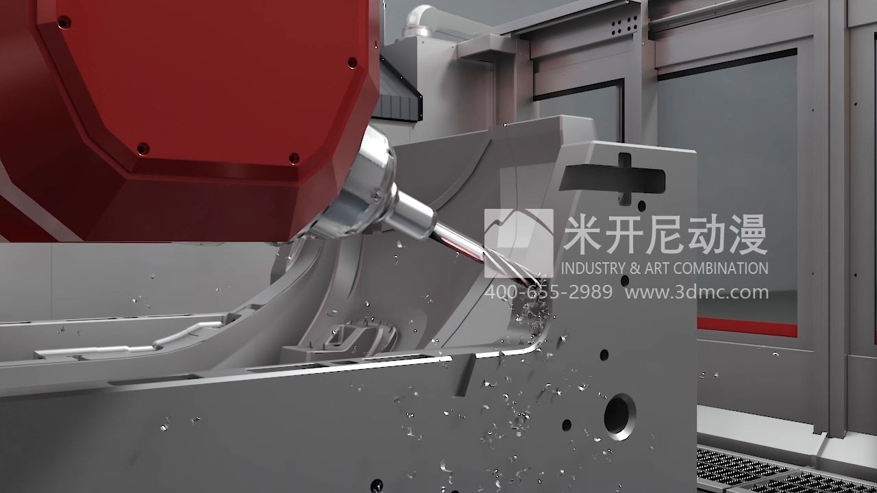 三轴五轴加工中心三维动画制作-签约宁波市凯博数控机械有限公司